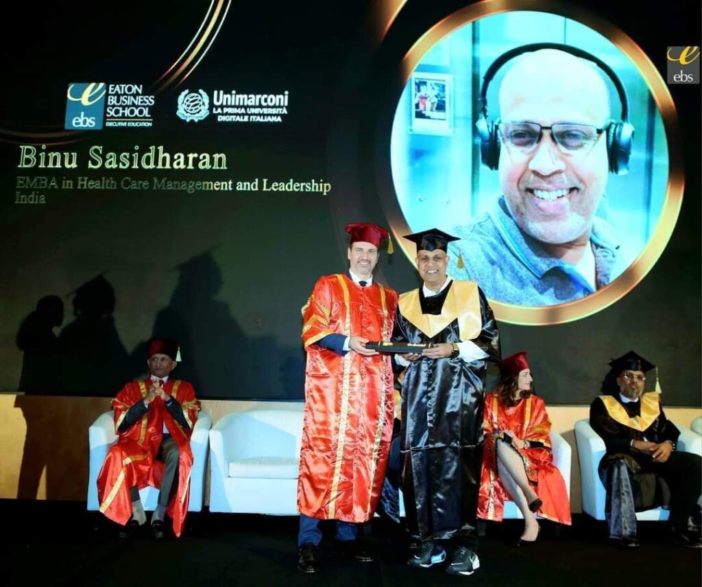 MBA in Healthcare Management – Graduation Ceremony, Guglielmo Marconi University, Italy